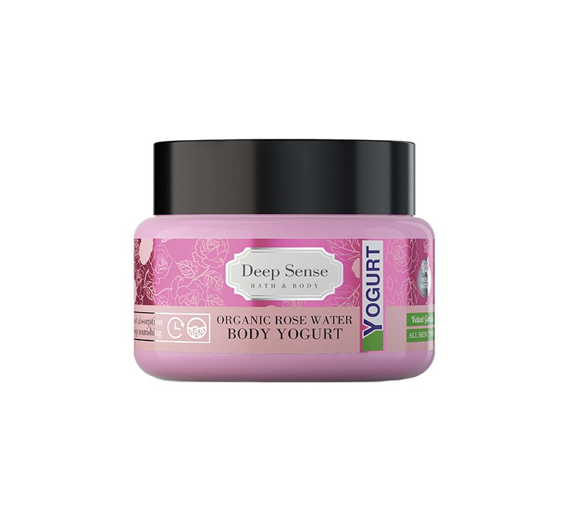 ژل کرم آبرسان بدن (ماست بدن) گلاب طبیعی دیپ سنس Deep Sense Body Butter | آبرسانی و نرم کردن پوست بدن