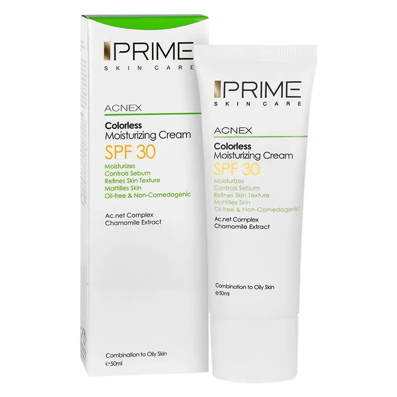 کرم مرطوب کننده  فاقد رنگ 30 SPF پرایم Prime پوست چرب