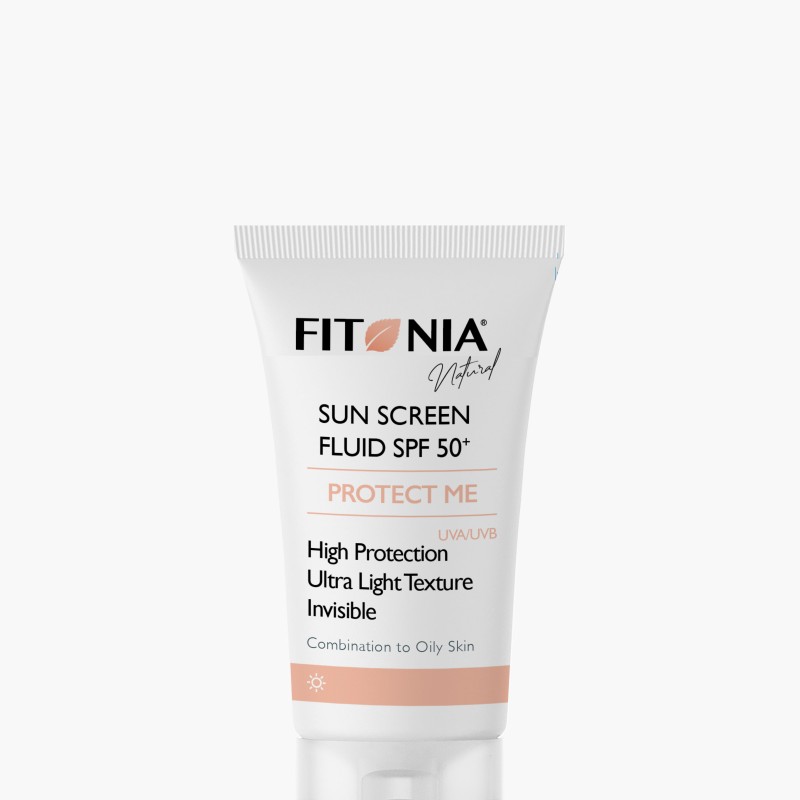 ضد آفتاب فلوئیدی SPF50 بی‌رنگ فیتونیا Fitonia Protect Me Sunscreen Fluid SPF50+ Invisible | مناسب پوست مختلط تا چرب