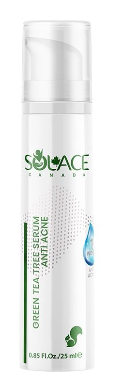 سرم ضد جوش درخت چای سولیس کانادا Green Tea Tree Serum Anti Acne | سرم پوست مستعد آکنه 25 میلی‌لیتر