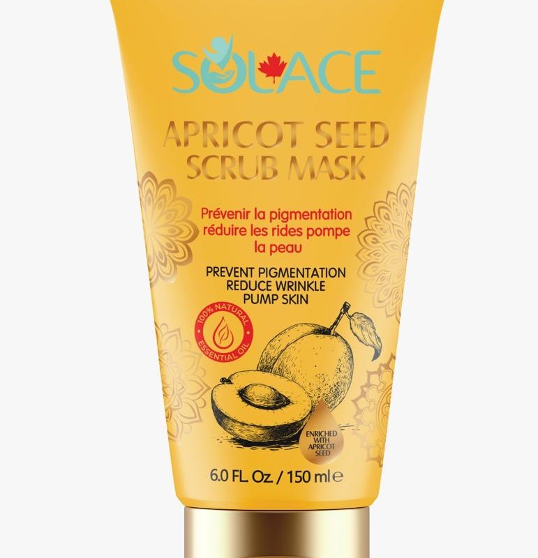 ماسک اسکراب هسته زردآلو سولیس کانادا Apricot Seed Scrub Mask | لایه‌بردار و شاداب‌کننده پوست 150 میلی‌لیتر