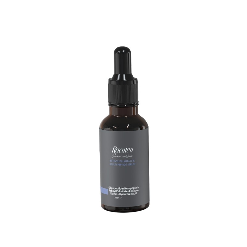سرم رتینیل پالمیتات و مولتی پپتاید راکوتن Racuten Retinyl Palmitate & Multi Peptide Serum ضد چروک و جوانساز 30 میلی‌لیتر