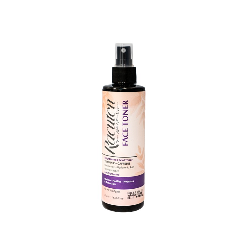 تونر روشن‌کننده صورت راکوتن Racuten Brightening Facial Toner حاوی ویتامین C و کافئین 200 میلی‌لیتر