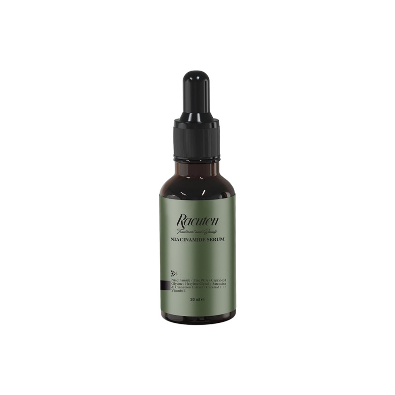 سرم نیاسینامید راکوتن Racuten Niacinamide Serum کنترل چربی، کوچک‌کننده منافذ و ضد جوش 30 میلی‌لیتر