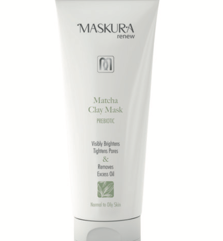 ماسک رسی ماچا ماسکورا رینیو (پری‌بیوتیک) ۱۵۰ میلی‌لیتر (Maskura Renew Matcha Clay Mask Prebiotic 150 ml)