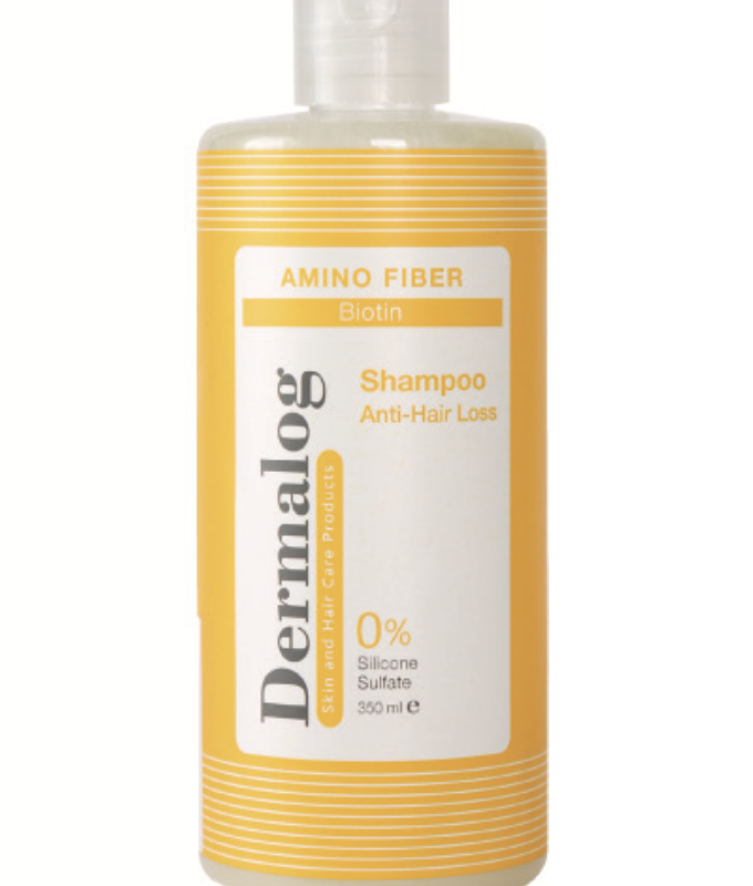 شامپو ضد ریزش مو بیوتین و آمینو فایبر درمالوگ ۳۵۰ میلی‌لیتر (Dermalog Amino Fiber Biotin Anti-Hair Loss Shampoo 350 ml)