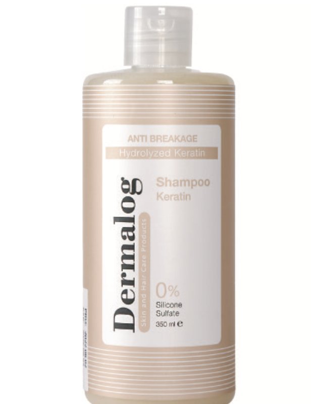 شامپو کراتین ضد شکنندگی مو درمالوگ ۳۵۰ میلی‌لیتر (Dermalog Hydrolyzed Keratin Anti Breakage Shampoo 350 ml