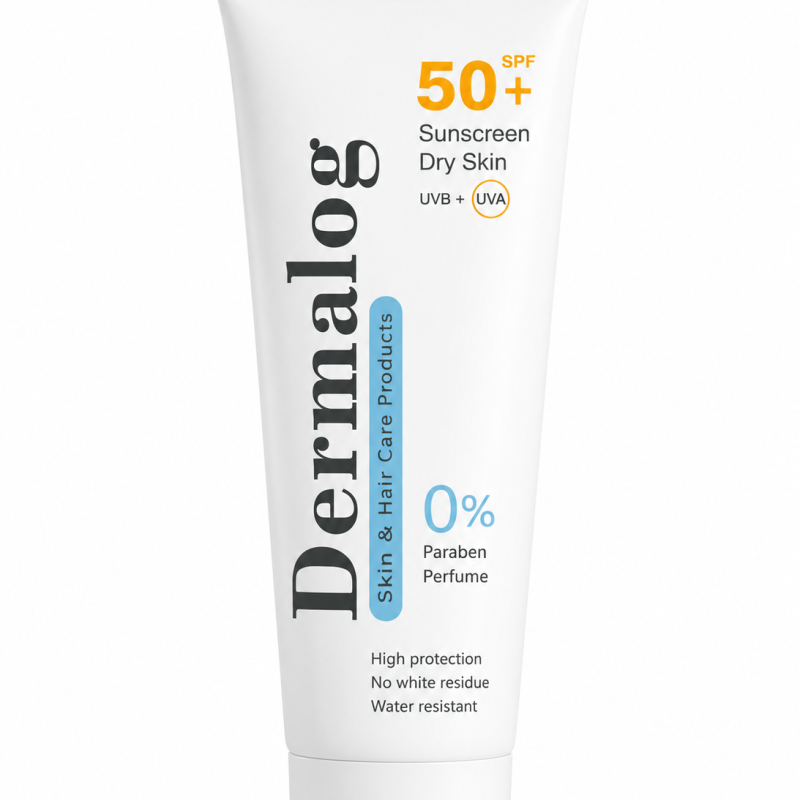کرم ضد آفتاب SPF 50+ پوست خشک درمالوگ ۵۰ میلی‌لیتر (Dermalog SPF 50+ Sunscreen Cream for Dry Skin 50 ml)