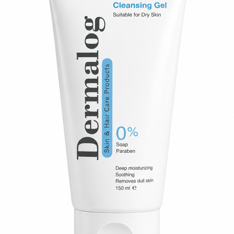 ژل شستشوی پوست خشک درمالوگ ۱۵۰ میلی‌لیتر (Dermalog Cleansing Gel for Dry Skin 150 ml)