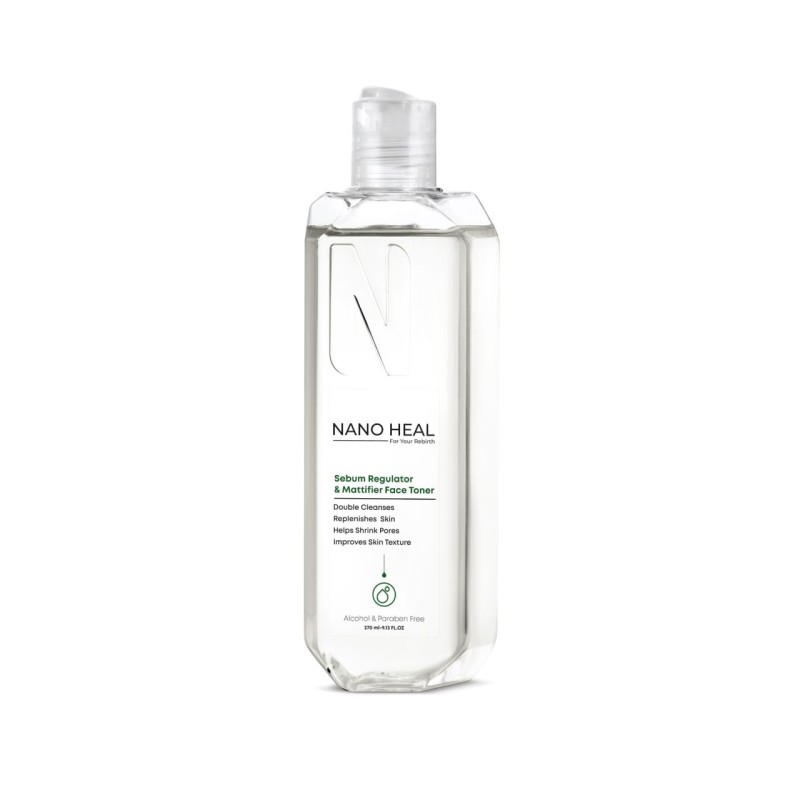 تونر تنظیم‌کننده چربی و مات‌کننده پوست صورت نانوهیل ۲۷۰ میلی‌لیتر (Nano Heal Sebum Regulator & Mattifier Face Toner 270 ml)