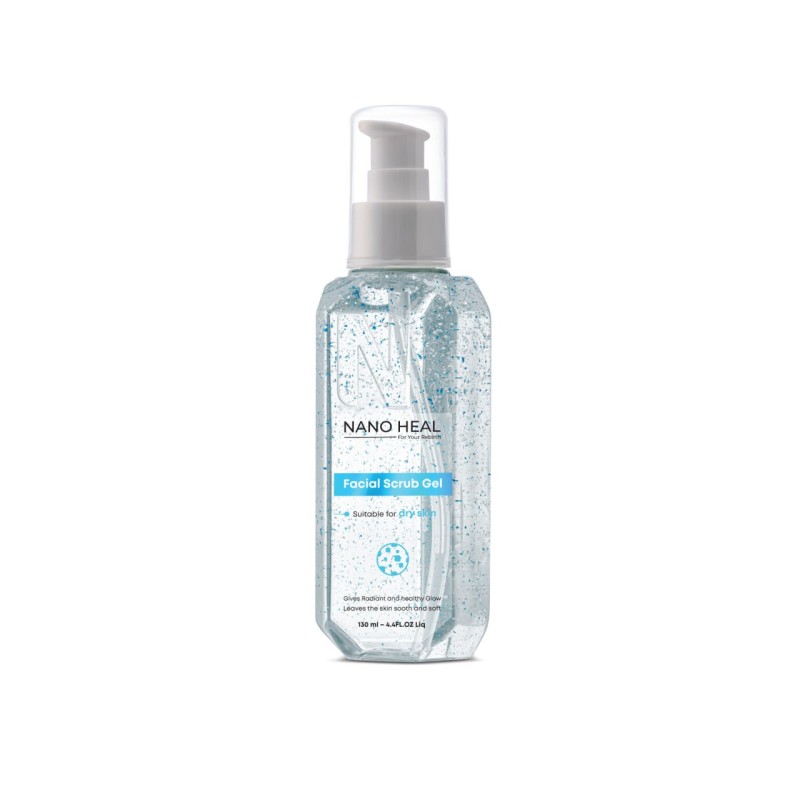 ژل اسکراب صورت پوست خشک نانوهیل ۱۳۰ میلی‌لیتر (Nano Heal Facial Scrub Gel for Dry Skin 130 ml)