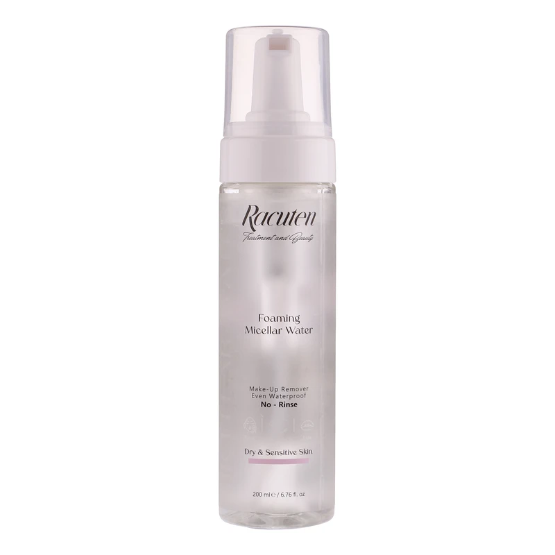 فوم میسلار واتر راکوتن مخصوص پوست خشک و حساس ۲۰۰ میلی‌لیتر (Racuten Foaming Micellar Water for Dry & Sensitive Skin 200 ml)