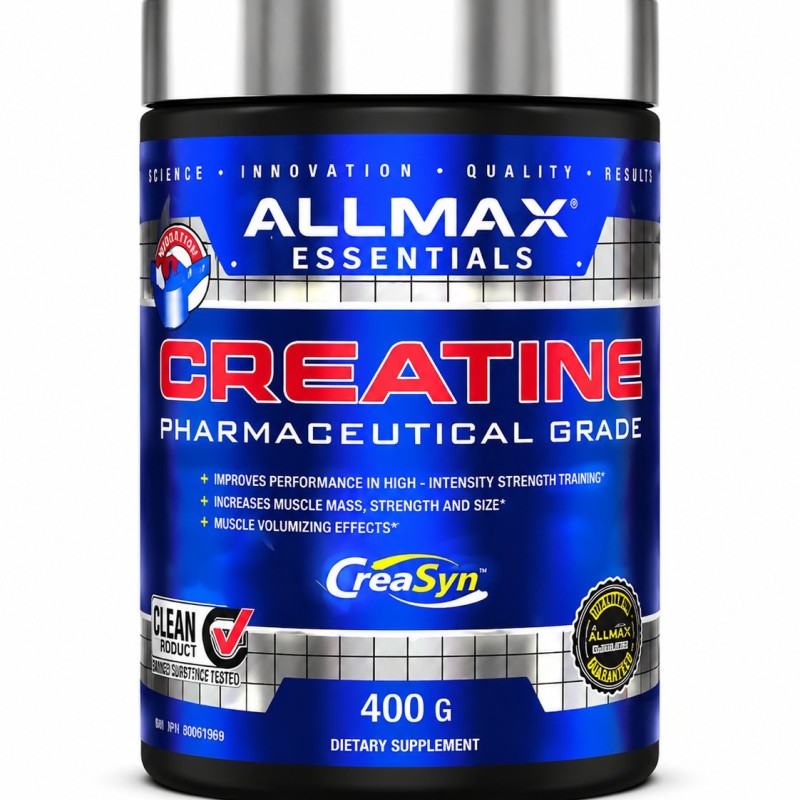 پودر کراتین آلمکس اسنشالز ۴۰۰ گرمی ALLMAX Essentials Creatine Pharmaceutical Grade 400 g