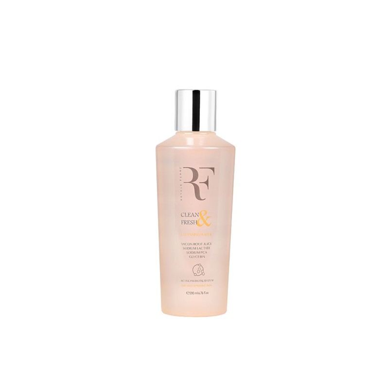 محلول پاک‌کننده کلین اند فرش رویال فم مناسب پوست خشک و حساس، ۲۰۰ میلی‌لیتر  Royale Femme Clean & Fresh Cleansing Water for Dry & Sensitive Skin, 200 mL  توضیح کوتاه