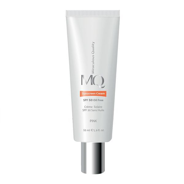 کرم ضدآفتاب رنگی ام کیو SPF 50 فاقد چربی، رنگ بژ روشن، ۵۵ میلی‌لیتر  MQ Sunscreen Cream SPF 50 Oil Free Light Beige, 55 mL