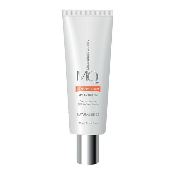کرم ضدآفتاب رنگی ام کیو SPF 50 فاقد چربی، رنگ صورتی، ۵۵ میلی‌لیتر  MQ Sunscreen Cream SPF 50 Oil Free Pink, 55 mL