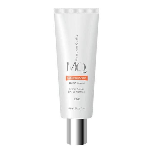 کرم ضدآفتاب رنگی ام کیو SPF 50 مناسب پوست نرمال، رنگ صورتی، ۵۵ میلی‌لیتر  MQ Sunscreen Cream SPF 50 Normal Pink, 55 mL
