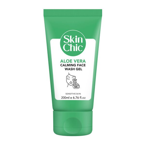 ژل شستشوی صورت آرام‌بخش آلوئه ورا اسکین شیک / Skin Chic Aloe Vera Calming Face Wash Gel