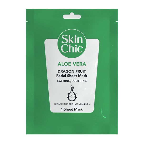 ماسک ورقه‌ای صورت آلوئه ورا و دراگون فروت اسکین شیک / Skin Chic Aloe Vera Dragon Fruit Facial Sheet Mask
