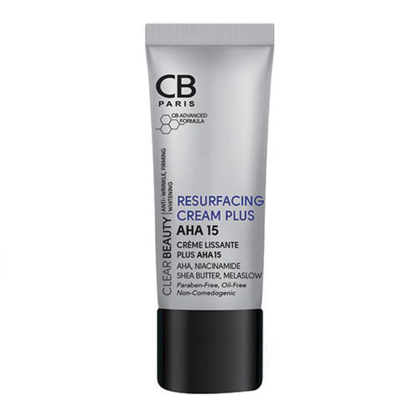 کرم لایه‌بردار و جوانساز پوست حاوی ۱۵ AHA سی‌بی پاریس /CB Paris Resurfacing Cream Plus AHA 15
