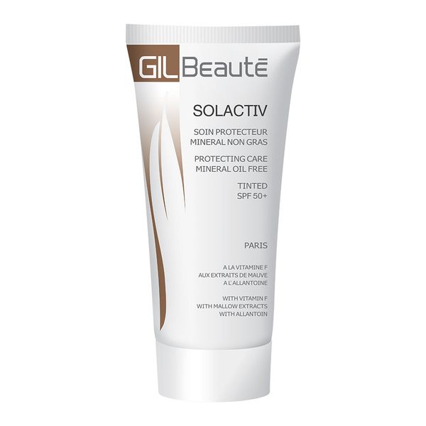 کرم محافظ مینرال رنگی جیل بیوته اس پی اف 50 / Gil Beauté Solactiv Protecting Care Mineral Oil Free (Tinted SPF 50)