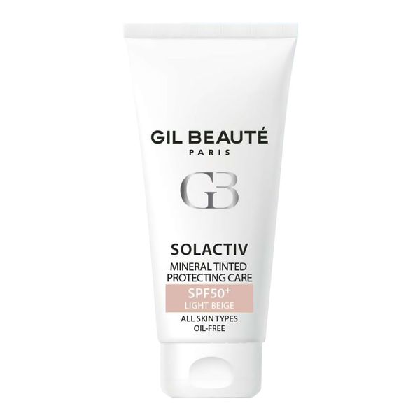 کرم محافظ مینرال رنگی Solactiv جیل بیوته SPF 50+ - رنگ بژ روشن / Gil Beauté Solactiv Mineral Tinted Protecting Care SPF 50+ (Light Beige)