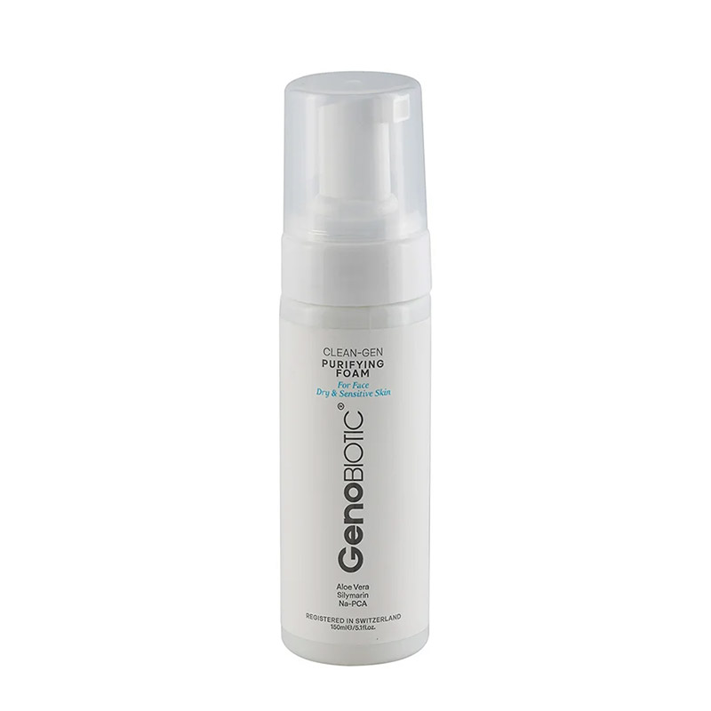 فوم شستشوی پاک‌کننده  ژنوبایوتیک (پوست خشک و حساس) / Genobiotic Clean-Gen Purifying Foam (Dry & Sensitive Skin)