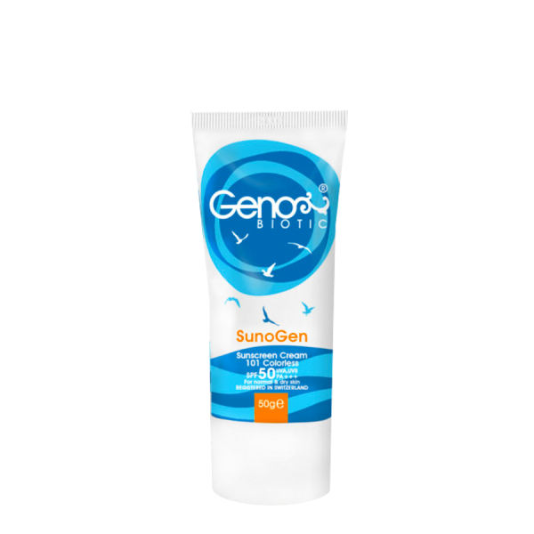 کرم ضدآفتاب ژنوبایوتیک - بی‌رنگ (101 Colorless) / Genobiotic SunoGen Sunscreen Cream (101 Colorless)