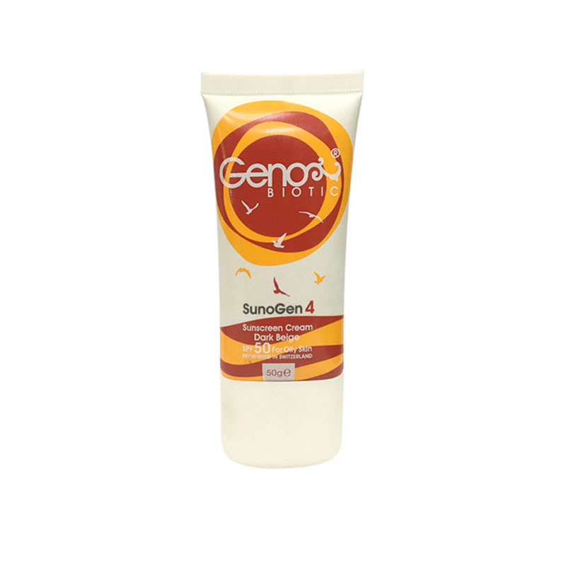 کرم ضدآفتاب ژنوبایوتیک - رنگ بژ تیره / Genobiotic SunoGen 4 Sunscreen Cream (Dark Beige)
