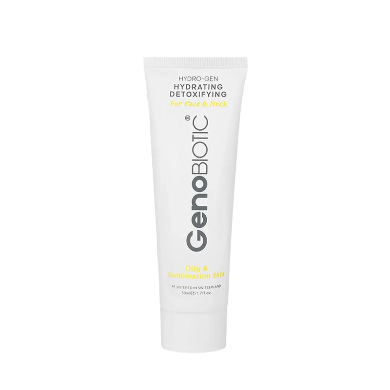 کرم آبرسان و سم‌زدایی‌کننده صورت و گردن ژنوبایوتیک (پوست چرب و مختلط) / Genobiotic Hydro-Gen Hydrating Detoxifying Cream (For Face & Neck)