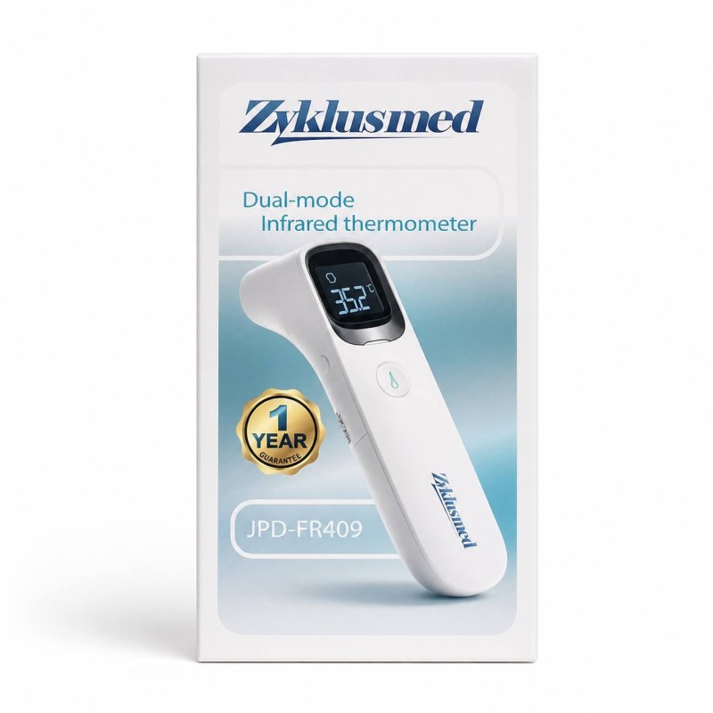 دماسنج مادون قرمز دو حالته زیکلاس مد مدل  Zyklusmed Dual-mode Infrared Thermometer JPD-FR409/JPD-FR409