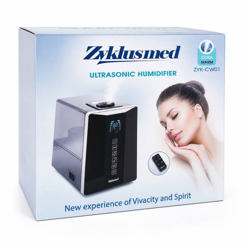 دستگاه بخور سرد و گرم اولتراسونیک زیکلاس مد مدل Zyklusmed Ultrasonic Humidifier ZYK-CW01 (Cool & Warm) / ZYK-CW01