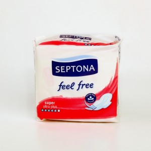 پد بهداشتی قطر نازک سپتونا Septona مدل Super Feel Free بسته 8 عدد