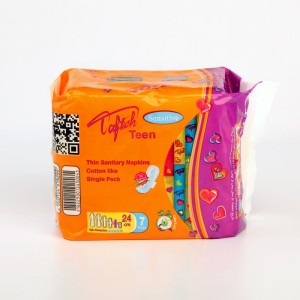 پد بهداشتی تافته مدل Teen بسته 7 عددی