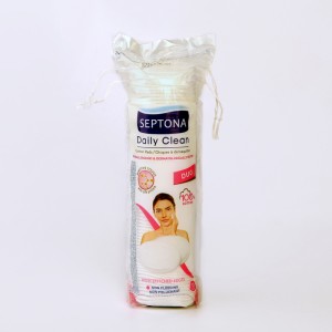 پد پاک کننده آرایش پنبه‌ای دو طرفه سپتونا بسته 70 عددی
