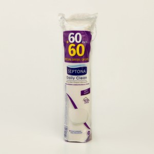 پد آرایشی گرد 120 عددی ساده سپتونا