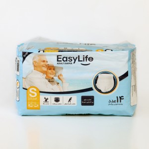 پوشک بزرگسال شورتی ایزی لایف Easy Life سایز S بسته 14 عددی