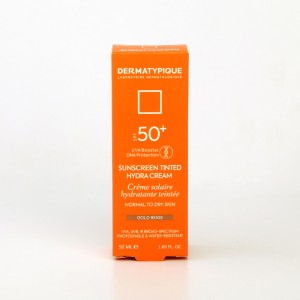 ضدآفتاب رنگی آبرسان درماتیپیک SPF 50+ مدل Gold Beige