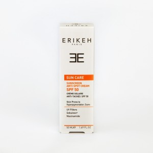 ضدآفتاب ضدلک اریکه Erikeh SPF 50 مناسب پوست‌های دارای لک و جای جوش