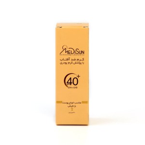 کرم ضدآفتاب کرم‌پودری مدیسان MEDISUN SPF40+ – رنگ برنز طبیعی (مناسب انواع پوست)