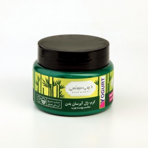 کرم–ژل آبرسان بدن دیپ‌سنس مدل Yogurt مناسب پوست چرب – حجم ۲۵۰ میلی‌لیتر