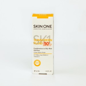 کرم ضدآفتاب اسکین وان مدل Sunscreen Fluid SPF 50+ مناسب پوست مختلط تا چرب (فاقد چربی) حجم 40 میلی‌لیتر