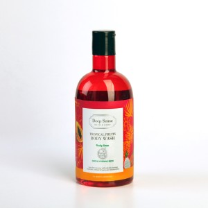 شامپو بدن دیپ سنس مدل Tropical Fruits مناسب پوست خشک و نرمال – حاوی روغن آمله ۴۵۰ میلی‌لیتر