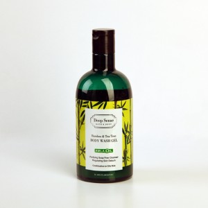شامپو بدن دیپ سنس مدل Bamboo & Tea Tree مناسب پوست چرب و مختلط – حاوی روغن آملا ۴۵۰ میلی‌لیتر