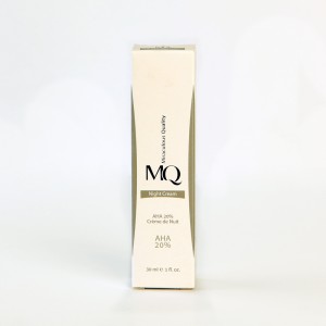 کرم شب لایه‌بردار قوی ام‌کیو MQ Night Cream AHA 20% حجم 30 میلی‌لیتر