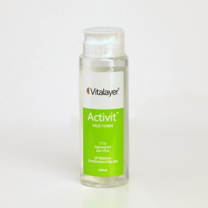 تونر صورت ویتالیر مدل Activit مناسب پوست مختلط و چرب حجم 200 میلی‌لیتر