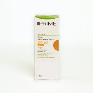 کرم ضدآفتاب رنگی ضدجوش پرایم Acnex SPF 60 – رنگ بژ