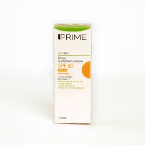 کرم ضدآفتاب رنگی ضدجوش پرایم Acnex SPF 60 – رنگ لایت بژ