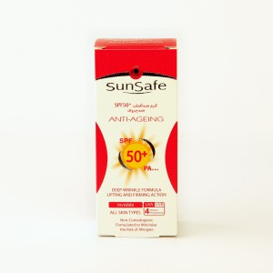 کرم ضدآفتاب ضدچروک سان‌سیف SPF 50+ – مناسب انواع پوست