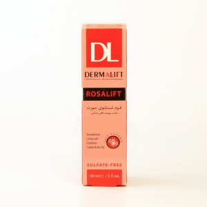 فوم شستشوی صورت درمالیفت ROSALIFT – فاقد سولفات، مخصوص پوست‌های حساس و مستعد قرمزی